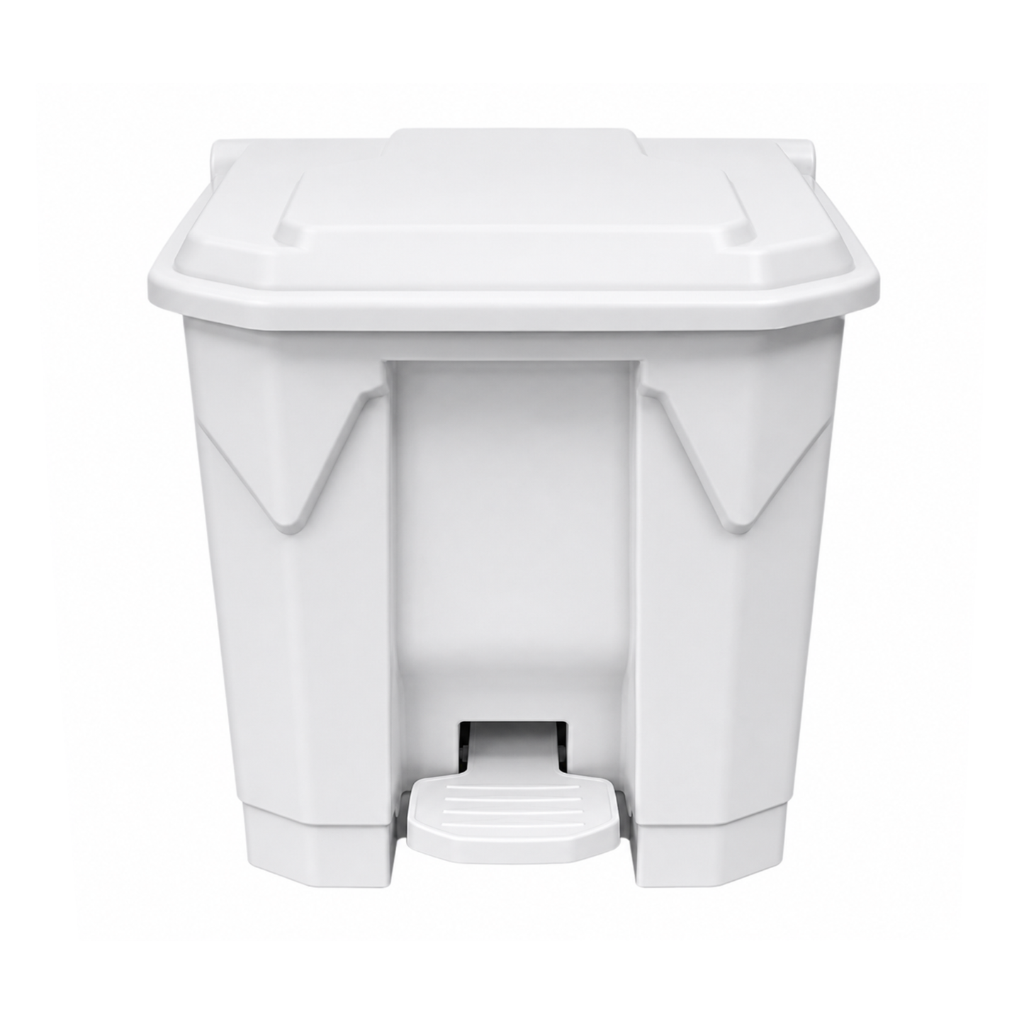 30L white step-on pedal waste bin for kitchen office and clinical use