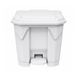 30L white step-on pedal waste bin for kitchen office and clinical use