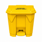 30 Litre Yellow Clinical Waste Step-on Pedal Bin - Hands-Free Waste Bin for Hospitals, Clinics & Office