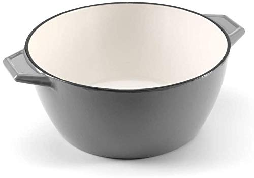 Samuel Groves - Enamel Cast Iron Round Casserole Dish with Lid 24.5cm - Premium Kitchen from Chabrias Ltd - Just £74.99! Shop now at Chabrias Ltd