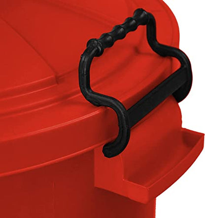 Chabrias Ltd 85 Litre Extra Large Heavy Duty Red Clip Bin Dustbin Recycling Bin Waste Bin - Premium Home from Chabrias Ltd - Just £39.99! Shop now at Chabrias Ltd