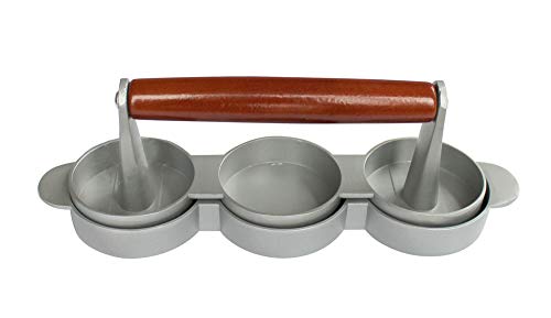 Chabrias Ltd Triple Mini Hamburger Burger Press Non Stick - Premium Lawn & Patio from Chabrias Ltd - Just £9.99! Shop now at Chabrias Ltd