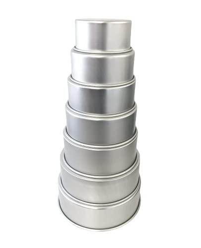 Chabrias Ltd Professional Silver Anodised Aluminium Round Deep Cake Pan Tin - Premium Kitchen from Chabrias Ltd - Just £9.99! Shop now at Chabrias Ltd