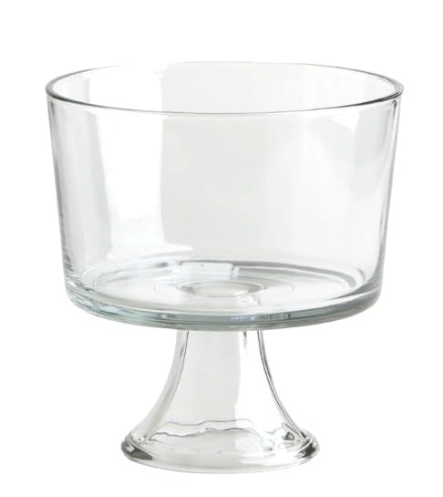 Chabrias Ltd Triffle Bowl Thick Glass Footed 2l, Desert Bowl, Centrepiece, Fruit Bowl, - Premium Kitchen from Chabrias Ltd - Just £24.99! Shop now at Chabrias Ltd