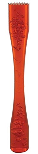 Cocktail Plastic Drinks Muddler Chabrias Ltd, 21 cm long (XL Ribbed/Flat, Orange) - Premium Home from Chabrias Ltd - Just £9.49! Shop now at Chabrias Ltd