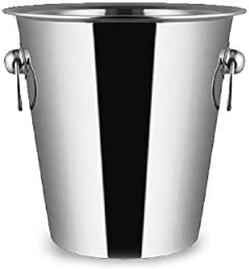 Chabrias Ltd Champagne Wine Ice Bucket, Ice Bucket, Champagne Bucket, Beer Cooler, Drinks Cooler, Wine Bucket, Ice Buckets, Wine Cooler Bucket, 5 Litre in High Polished Stainless Steel (5 Litre) - Premium Kitchen from Chabrias Ltd - Just £8.50! Shop now at Chabrias Ltd