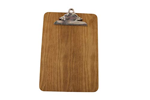 A4 Wooden Clipboard Menu Holder with Dark Oak finish (240mm x 340mm) by Chabrias Ltd - Premium Office Product from Chabrias Ltd - Just £7.85! Shop now at Chabrias Ltd