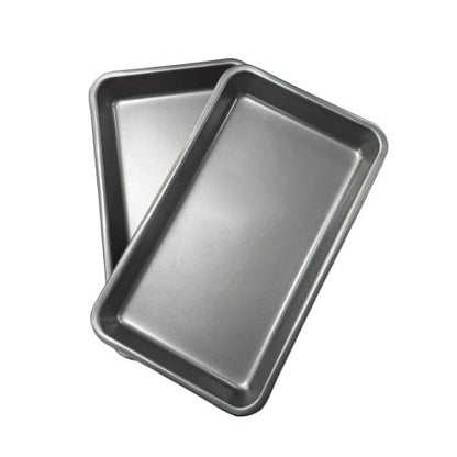 2X 33cm Baking Oven Roasting Trays, Superior Double Coated Non Stick, Made in England - Premium Kitchen from Chabrias Ltd - Just £12.99! Shop now at Chabrias Ltd