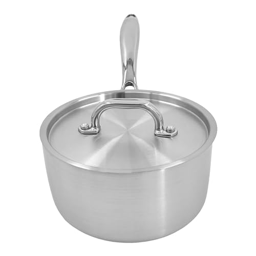 Chabrias Ltd Stainless Steel Chef Pan 10"/26cm Frying Pan Non Stick Cooking Pan Tri-Ply Compatible with All Heat Sources Inc Induction PFOA-Free British Made - Premium Kitchen from Chabrias Ltd - Just £42.74! Shop now at Chabrias Ltd