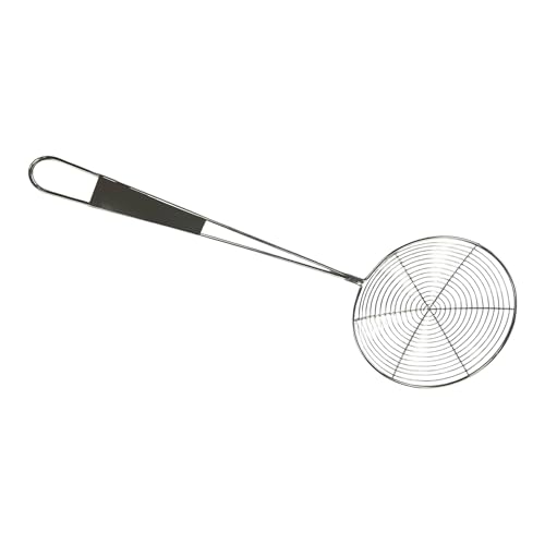 Chabrias Ltd Stainless Steel Strainer Fat Skimmer Ladle with Ergonomic Handle Wire Skimmer Spoon with Spider Mesh Filter for Frying, Straining, and Skimming – Heavy Duty - Premium Kitchen from Chabrias Ltd - Just £6.99! Shop now at Chabrias Ltd