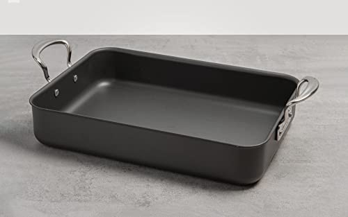 Mermaid Bakeware Hard Anodised Roasting Dish Tray with Classic Handles Made in England - Premium Kitchen from Chabrias Ltd - Just £87.50! Shop now at Chabrias Ltd