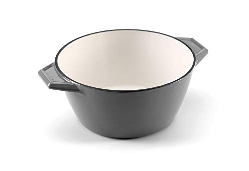 Samuel Groves - Enamel Cast Iron Round Casserole Dish With Lid 20cm By Chabrias LTD - Premium Kitchen from Chabrias Ltd - Just £69.99! Shop now at Chabrias Ltd