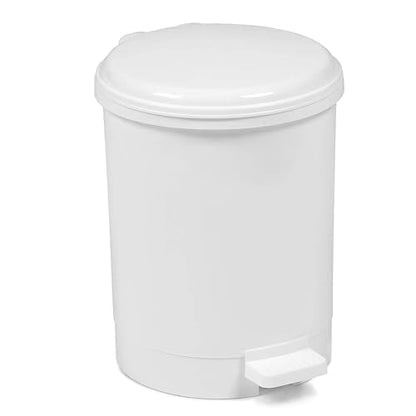 Plastic Pedal Bin, White, 3L (x12) - Premium Home from Chabrias Ltd - Just £119.99! Shop now at Chabrias Ltd