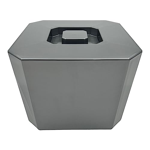 Ice Bucket with Lid, BPA Free, 4.5 Litre Octagonal & Double Walled Insulation, Made in England, Perfect for Home Bars, Pubs, Restaurants, BBQs and Picnics - Premium Kitchen from Chabrias Ltd - Just £14.95! Shop now at Chabrias Ltd