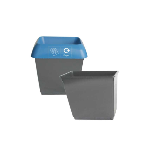 30 Litre Wastebasket, Dark Grey