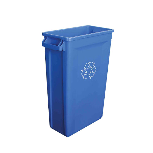 87 Litre Container, with Recycling Logo, Blue