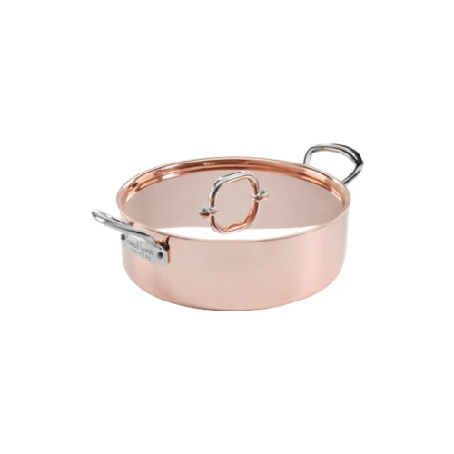 26cm Copper Clad Sauté Pan, With Lid & Side Handles