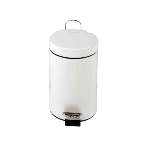 12l Pedal Operated Bin White Plastic Liner