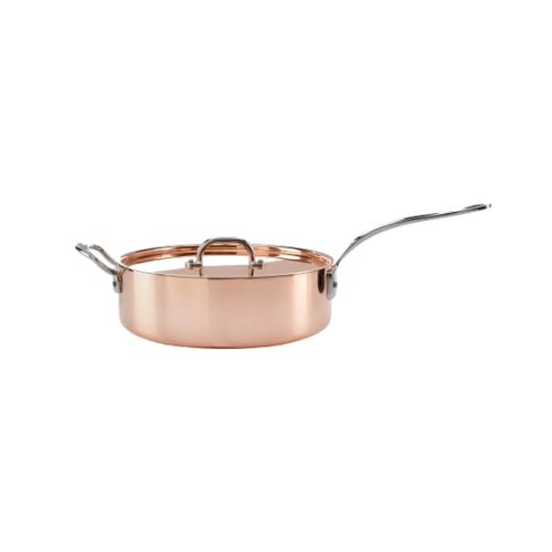 26cm Copper Induction Saute Pan. With Lid