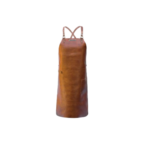 Classic Deluxe Real Leather Apron with Backstrap - Whiskey