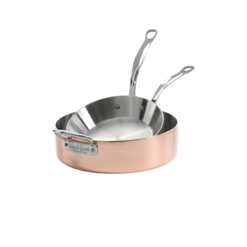 26cm Copper Induction Saute Pan. With Lid