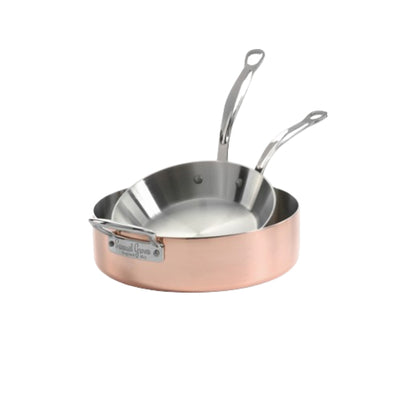 26cm Copper Induction Saute Pan. With Lid - Premium  from Chabrias - Just £285! Shop now at Chabrias Ltd