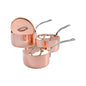 3 piece Copper Induction Saucepan Set - Premium  from Chabrias - Just £504! Shop now at Chabrias Ltd