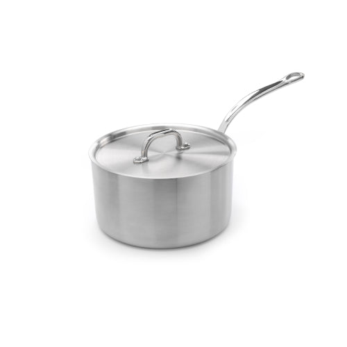 Classic 4 Piece Stainless Steel Tri-Ply Saucepan Set