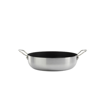 Stainless Steel Tri-ply Non-Stick Chef Pan, with side handles - Premium  from Chabrias - Just £0! Shop now at Chabrias Ltd