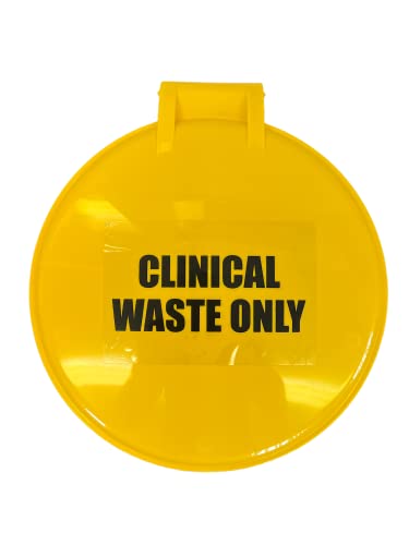 12 Litre Yellow White Medical Clinical Recycling Commercial, Home, School Utility Waste Trash Pedal Bin - Premium Home from Chabrias Ltd - Just £24.99! Shop now at Chabrias Ltd