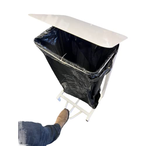 Chabrias Ltd Professional Hygienic White Free Standing Sack Holder & School Bin, Metal, 81x43x44cm - Premium BISS from Chabrias Ltd - Just £54.99! Shop now at Chabrias Ltd