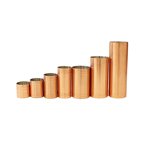 Copper Thimble Measure, (7-Piece)