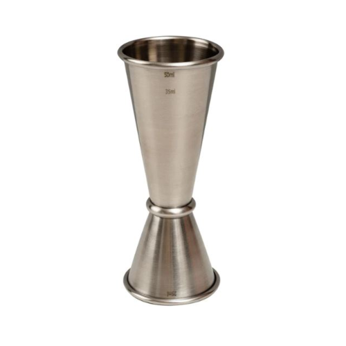 3-in-1 Stainless Steel Jigger Spirit Measure - 25ml/35ml/50/ml | Reversible Alcohol Pourer - Perfect Home Bar Accessories for Cocktail Making with Gin, Whiskey & Spirits.