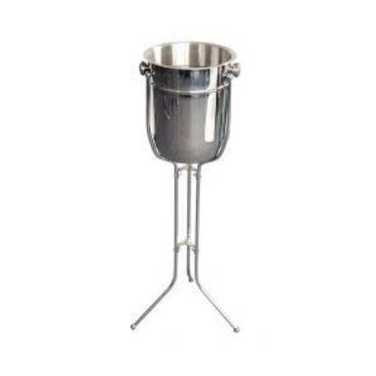 Stainless Steel Wine Bucket, With Folding Stand