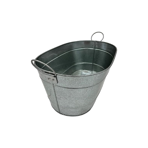 Galvanized Oval Ice Tub, 18"