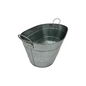 Galvanized Oval Ice Tub - 18" | Rustic Vintage Design | Premium Quality | Two Metal Handles for Easy Mobility - Premium Kitchen from Chabrias Ltd - Just £19.99! Shop now at Chabrias Ltd