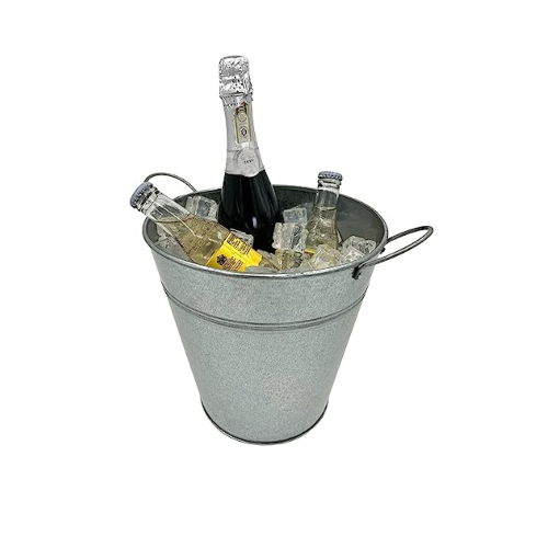 Galvanized Ice Bucket, 10"