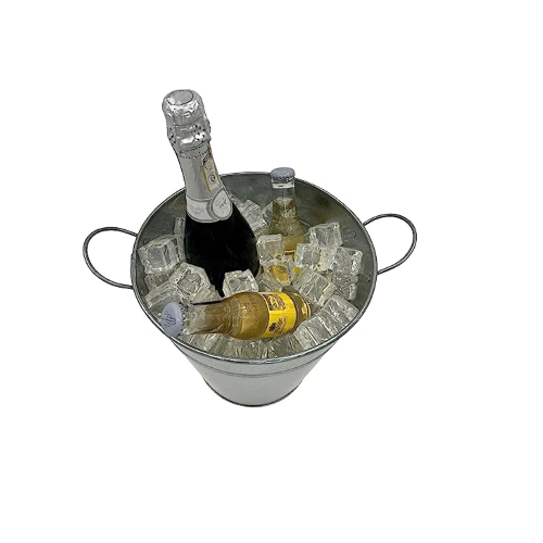 Galvanized Ice Bucket, 10"