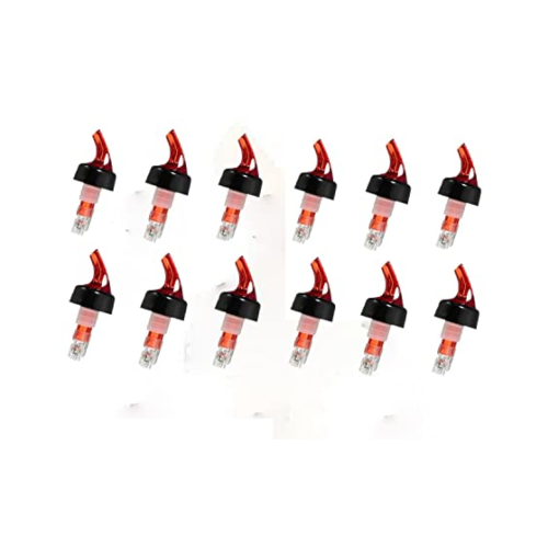 Set of 12 Red Quick Pourers, 35ml