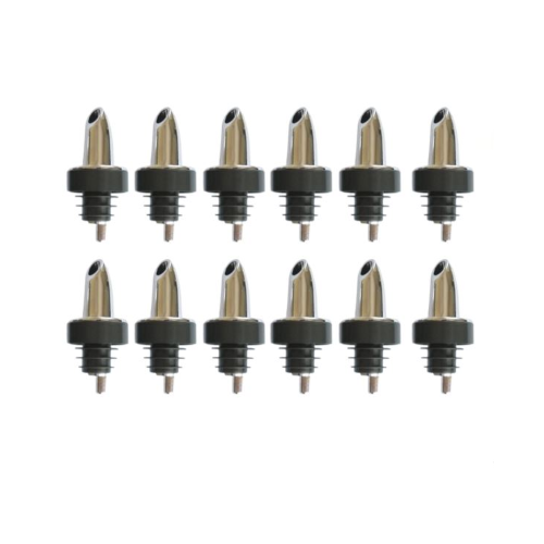 Pack of 12 Chrome Fast Flow Pourers