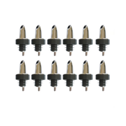 Pack of 12 Chrome Fast Flow Pourers