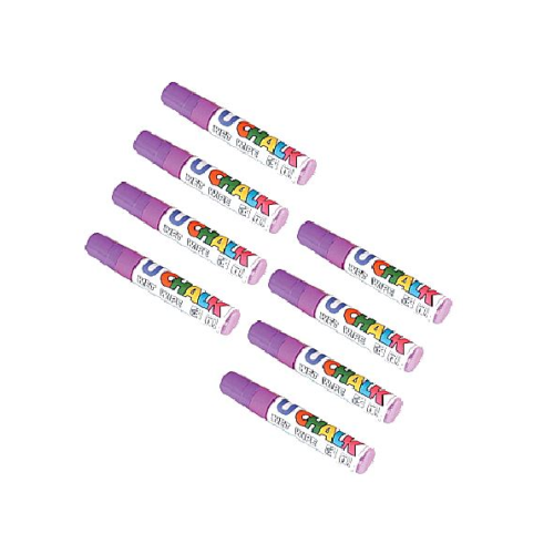 8 x Large Wet Wipe Chalk pens, All white - Premium Home from Chabrias Ltd - Just £11.99! Shop now at Chabrias Ltd