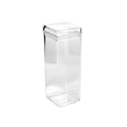 80oz Square Storage Jar, Sealed Lid. MS, Foodsafe, Container, Canister, Plastic - Premium Home from Chabrias Ltd - Just £9.99! Shop now at Chabrias Ltd