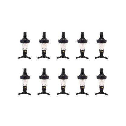 Pack of 10 Universal Bar Optic Measures for Spirits