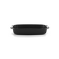 Enamel Cast Iron Long Lasting Rectangular Roaster Tray 38cm, Black by Chabrias LTD - Premium Kitchen from Chabrias Ltd - Just £33.24! Shop now at Chabrias Ltd