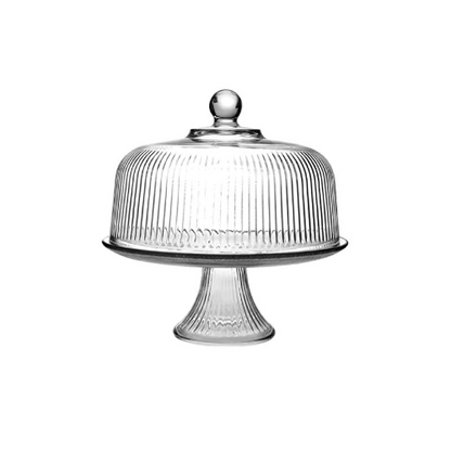 Anchor Hocking Cake Stand and Dome, 11"