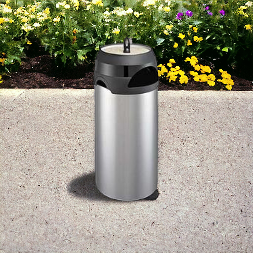 Stainless Steel Waste Bin, 60L