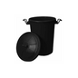 Chabrias Ltd Black 50L 50 Litre Large Heavy Duty Plastic Bin Dustbin, Storage Unit with Locking Lid for Home Garden Rubbish Waste Animal Feed - Premium BISS from Chabrias Ltd - Just £14.99! Shop now at Chabrias Ltd