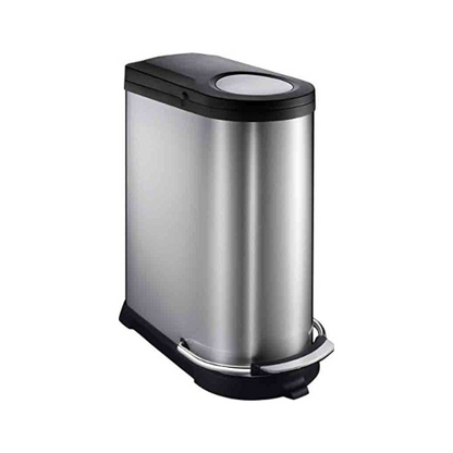 40L Single-liner Finger Proof Stainless Steel Curved Recycling Pedal Bin Soft Closing Lid - Premium Home from Chabrias Ltd - Just £69.99! Shop now at Chabrias Ltd