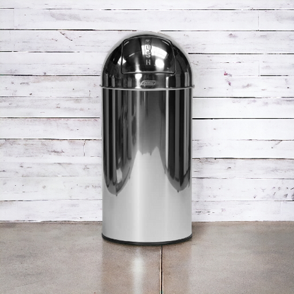 Stainless Steel Outdoor Bin, 40L - Premium Home from Chabrias - Just £79.99! Shop now at Chabrias Ltd